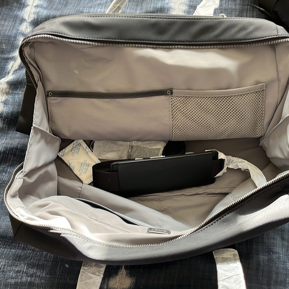 AWAY The Everywhere Bag - Black Nylon Leather Personal Item Travel Duffle Bag - Picture 4 of 10